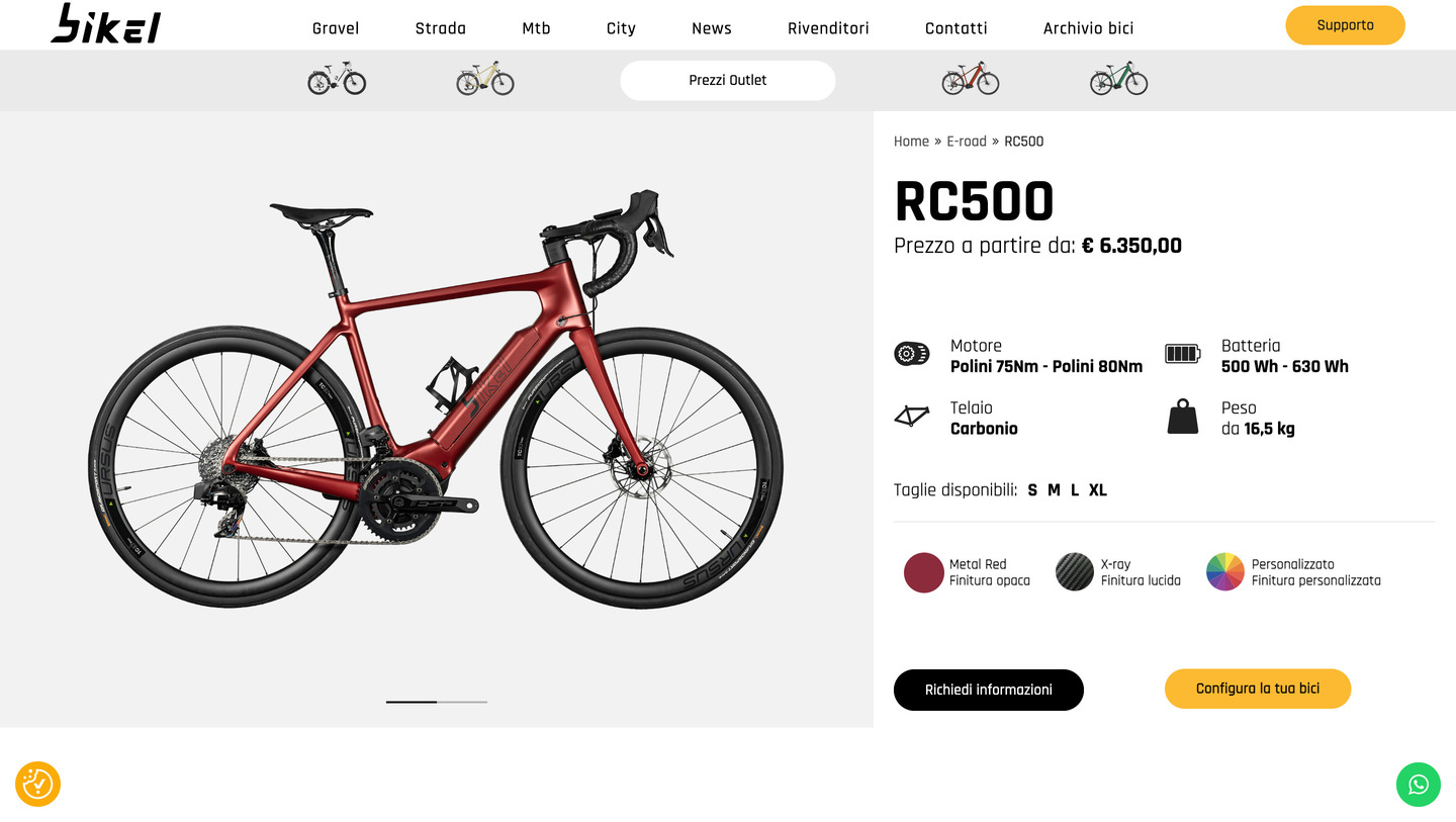 Realizzazione siti web Bikel