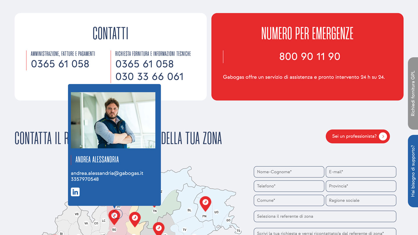realizzazione sito web Gabogas